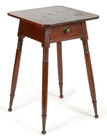 PENNSYLVANIA POPLAR SPLAY-LEG STAND TABLE