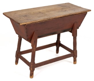 NEW ENGLAND PAINTED PINE DOUGH BOX