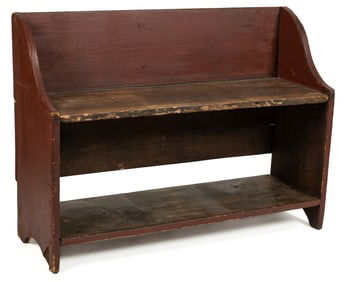 AMERICAN PAINTED PINE BUCKET BENCH