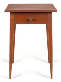 AMERICAN FEDERAL PAINTED POPLAR STAND TABLE