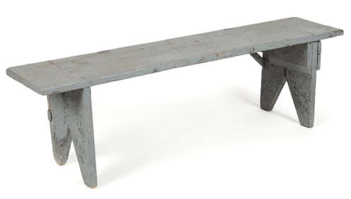 AMERICAN COUNTRY PAINTED PINE BENCH