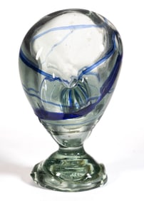 ROBERT FRITZ (AMERICAN, 1920-1986) ABSTRACT FIGURAL STUDIO ART GLASS SCULPTURE