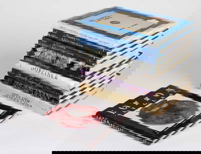 ASSORTED ART AND CUT GLASS REFERENCE VOLUMES, LOT OF 11: ASSORTED ART AND CUT GLASS REFERENCE VOLUMES, LOT OF 11, including O'Connor/Lotton, Lotton Art Glass; Wilson, Phoenix & Consolidated Art Glass 1926-1980; Feller, Dorflinger, America's Finest Glass, 18
