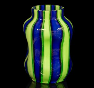 HARRACH ATTRIBUTED VASELINE VASE