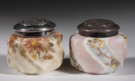 WAVE CREST ERIE TWIST SUGAR SHAKERS, LOT OF TWO