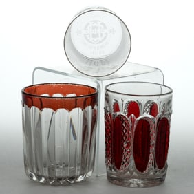 ASSORTED EAPG TUMBLERS, LOT OF THREE