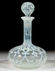OPALINE BROCADE / SPANISH LACE WINE DECANTER