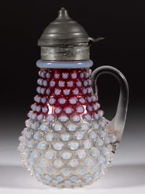 HOBBS NO. 323 / DEW DROP / HOBBS HOBNAIL SYRUP PITCHER