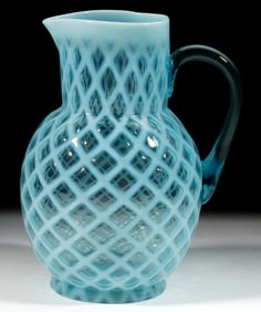 OPALESCENT LATTICE WATER PITCHER