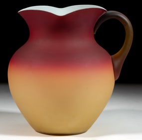 HOBBS CORAL (OMN) / PEACH BLOW NO. 319 / NO. 5 JUG / PITCHER