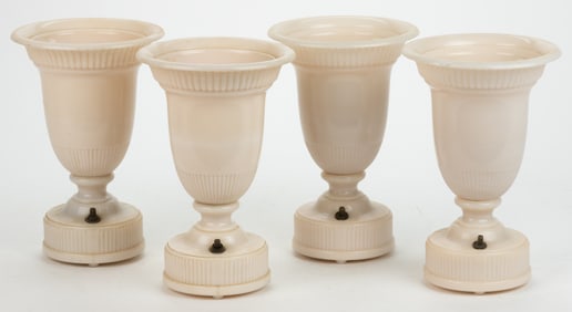 ALADDIN MODEL NO. G-376 ALACITE ELECTRIC TABLE LAMPS, LOT OF FOUR