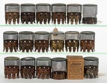 ALADDIN BRASS BUG / INSECT SCREENS, LOT OF 18
