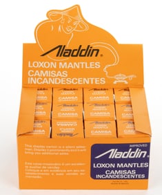 ALADDIN MODEL NO. 12, B, C, AND 21C LOX-ON LAMP BURNER MANTLES, LOT OF 12