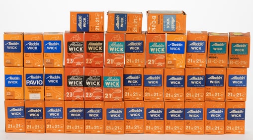 ASSORTED ALADDIN LAMP BURNER WICKS, LOT OF 39