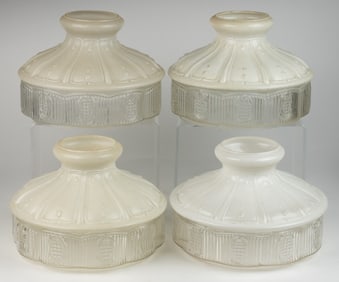 ALADDIN MODEL NO. 501 TABLE LAMP SHADES, LOT OF FOUR