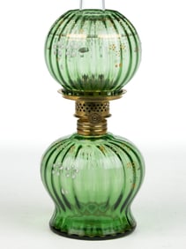 VICTORIAN DECORATED PANEL-OPTIC MINIATURE LAMP