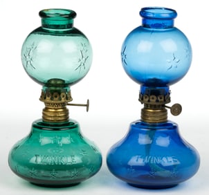 TWINKLE MINIATURE LAMPS, LOT OF TWO