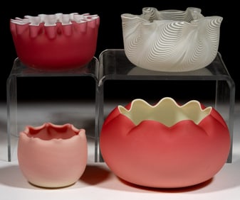 ASSORTED FAIRY LAMP BASES, LOT OF FOUR