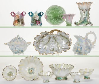 ROYAL BAYREUTH PORCELAIN FIGURAL AND OTHER ARTICLES, LOT OF 12