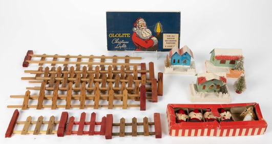 ASSORTED JAPANESE AND AMERICAN CHRISTMAS DECORATIONS, UNCOUNTED LOT