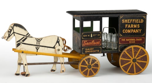 RICH TOYS SHEFFIELD FARMS COMPANY TOY MILK WAGON