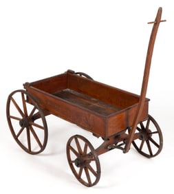 AMERICAN WOODEN CHILD'S TOY WAGON