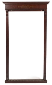 BRUNSWICK-BALKE-COLLENDER COMPANY WALNUT BILLIARD'S CUE RACK