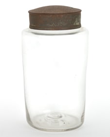 FREE-BLOWN DIMINUTIVE APOTHECARY / STORAGE JAR