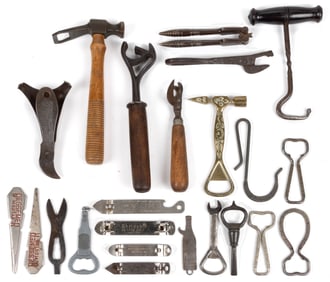 ASSORTED ADVERTISING AND VARIOUS HOUSEHOLD TOOLS, UNCOUNTED LOT