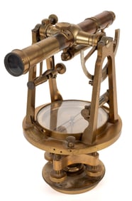 BOSTON, MASSACHUSETTS BRASS SURVEYOR'S TRANSIT