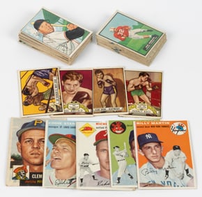 VINTAGE SPORTS TRADING CARDS, LOT OF 47