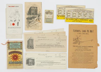 SHENANDOAH VALLEY OF VIRGINIA ADVERTISING AND OTHER EPHEMERA, LOT OF 12
