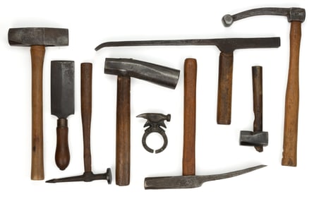 ASSORTED TRADESMAN / SPECIALTY HAMMERS, LOT OF NINE