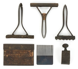 ASSORTED WOOD GRAIN PAINTING TOOLS, LOT OF SIX