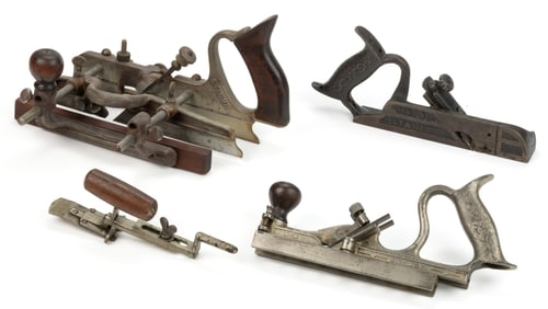 ASSORTED STANLEY TOOL CO. AND CRAFTSMAN SARGENT PLANES AND COMPONENTS, LOT OF FOUR
