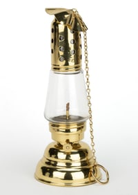 MANHATTAN BRASS CO. PATENTED BRASS HURRICANE / SKATER'S LANTERN