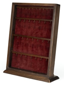 CHERRY POCKET WATCH TABLE-TOP DISPLAY CASE