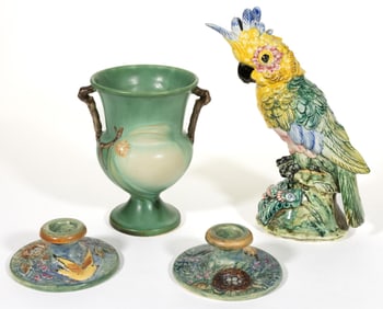 AMERICAN ART POTTERY ARTICLES, LOT OF FOUR