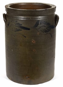 STAMPED "J.M. HICKERSON / STRASBURG / VIRGINIA.", SHENANDOAH VALLEY OF VIRGINIA DECORATION STONEWARE