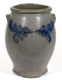 STRASBURG, SHENANDOAH VALLEY OF VIRGINIA DECORATED STONEWARE JAR