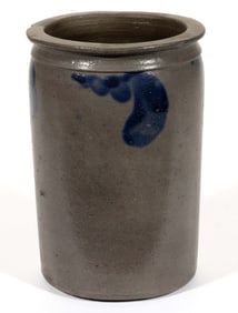 HENKEL AND GRIM ATTRIBUTED, PAGE CO., SHENANDOAH VALLEY OF VIRGINIA DECORATED STONEWARE JAR