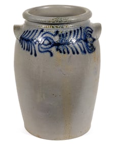 B.C. MILBURN, ALEXANDRIA, VIRGINIA DECORATED STONEWARE JAR