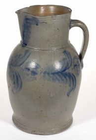 PARR FAMILY ATTRIBUTED, RICHMOND, VIRGINIA DECORATED STONEWARE PITCHER