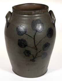STEPHEN B. SWEENEY, HENRICO CO., VIRGINIA DECORATED STONEWARE JAR