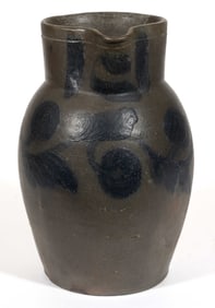 SCHERMERHORN POTTERY, RICHMOND, VIRGINIA DECORATED STONEWARE PITCHER