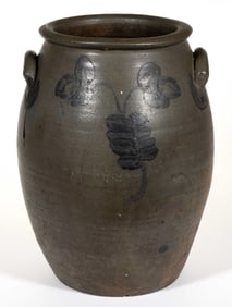 JAMES RIVER / PETERSBURG, VIRGINIA DECORATED STONEWARE JAR