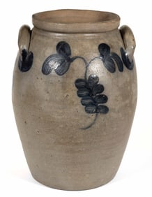 JAMES RIVER / PETERSBURG, VIRGINIA DECORATED STONEWARE JAR