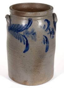 PARR FAMILY ATTRIBUTED, RICHMOND, VIRGINIA DECORATED STONEWARE JAR