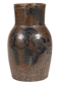 PARR FAMILY ATTRIBUTED, RICHMOND, VIRGINIA DECORATED STONEWARE PITCHER