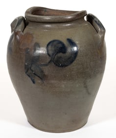 SCHERMERHORN POTTERY ATTRIBUTED, RICHMOND, VIRGINIA DECORATED STONEWARE JAR